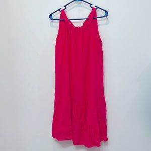 Pink 100% Linen Dress Size Small
